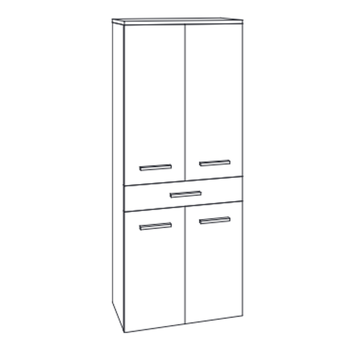 Marlin 3040city Mittelschrank inkl. Abdeckplatte, 60 cm