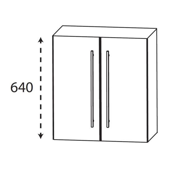 Puris Kera Plan Oberschrank, Tiefe maßvariabel, 60 cm