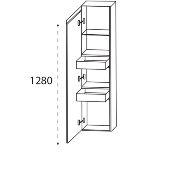 Puris c!puro Mittelschrank mit Inneschubkasten, 40 cm