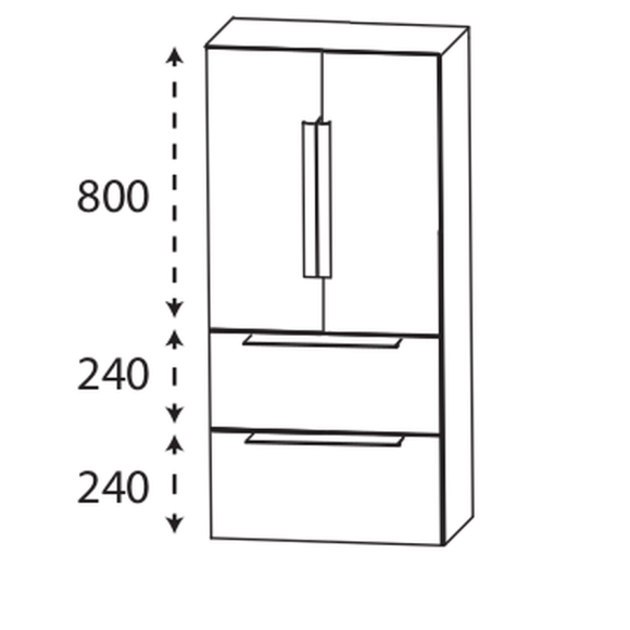 Puris Modern Life Mittelschrank, 60 cm