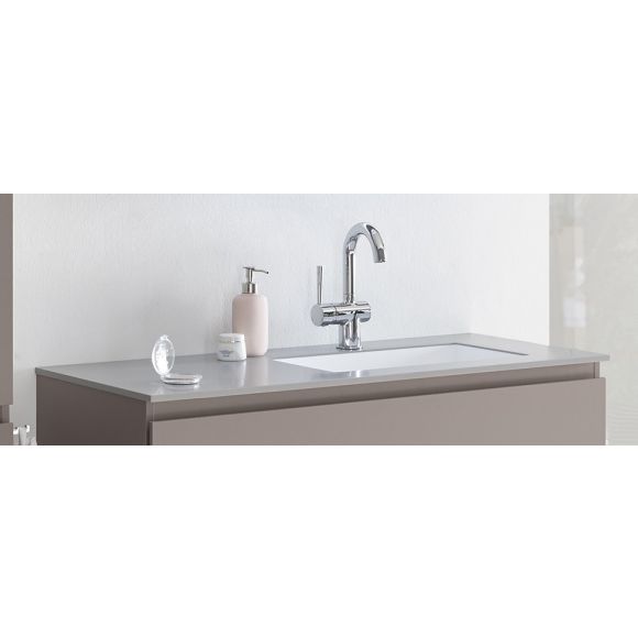 Pelipal PCON Mineralmarmor-Waschtisch, Becken rechts, 107 cm