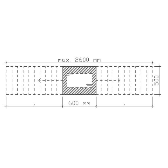 Pelipal Serie 9005 Massivholz-Waschtischplatte variabel, B/H/T: 182 x 30 x 50 cm