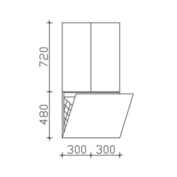 Pelipal Cassca Midischrank mit Wäschekippe, 60 cm