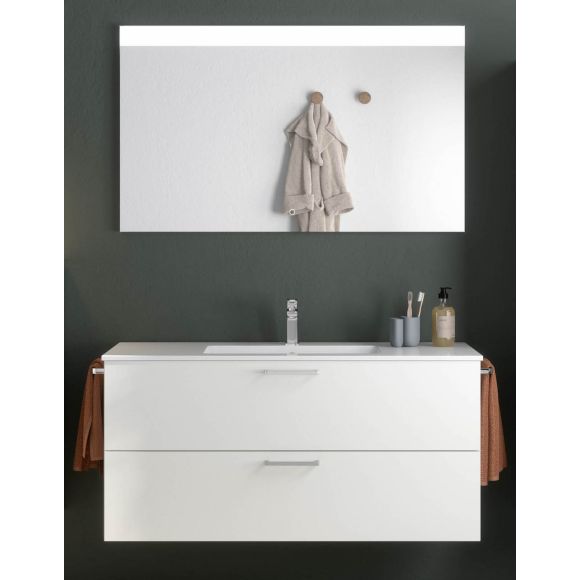 Nobilia Badmöbel-Set mit Einbauwaschtisch, 120 cm