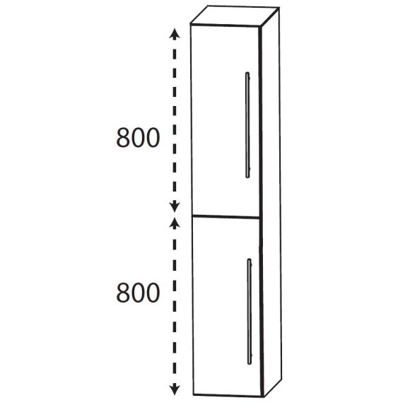 Puris Kera Plan Hochschrank, Tiefe Maßvariabel, 30 cm