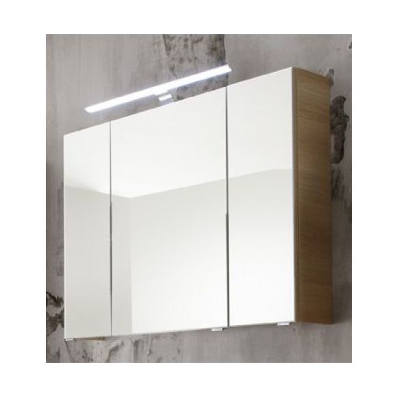 Pelipal Serie 6005 Spiegelschrank inkl. LED-Aufsatzleuchte, 98 cm, Steckdose AUßEN