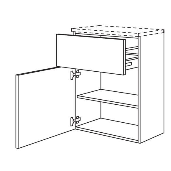 Nobilia LINE-N Badezimmer-Sideboard, 30 cm