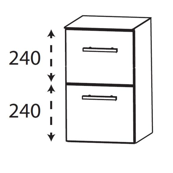 Puris Kera Plan Unterschrank, 30 cm