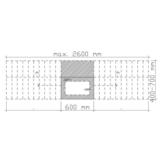 Pelipal PCON Waschtischplatte variabel BMP 470 B 715 940