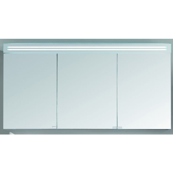 Puris Star Line Spiegelschrank  inkl. Spiegelblende mit LED-Beleuchtung, 140 cm