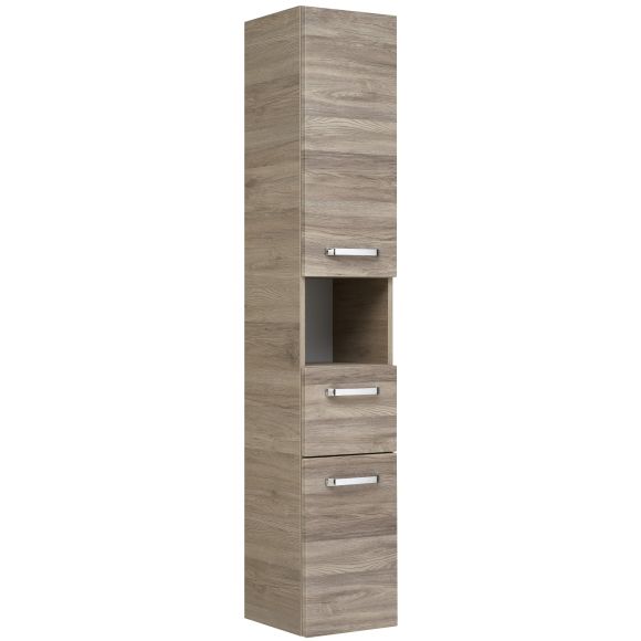 Pelipal Serie 7005 Hochschrank, 2 Türen, 1 offenes Fach, 1 Auszug, 30 cm