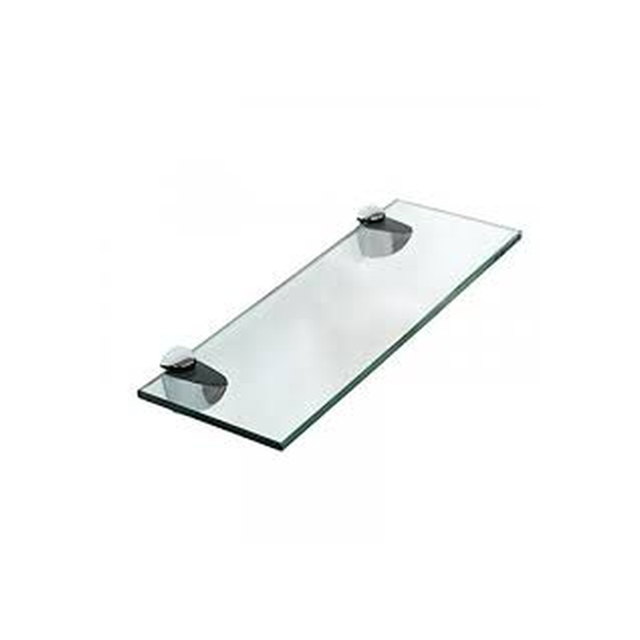 Puris Beimöbel Glas-Ablageboard inkl. Metallhalter, 80 cm