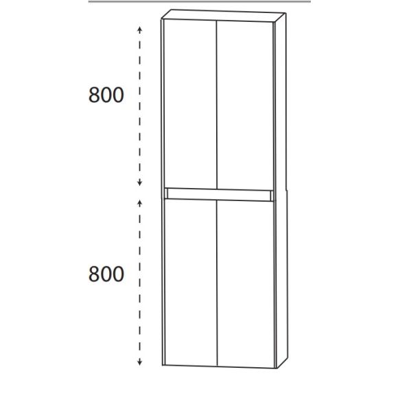 Puris Beimöbel Hochschrank, 62 cm