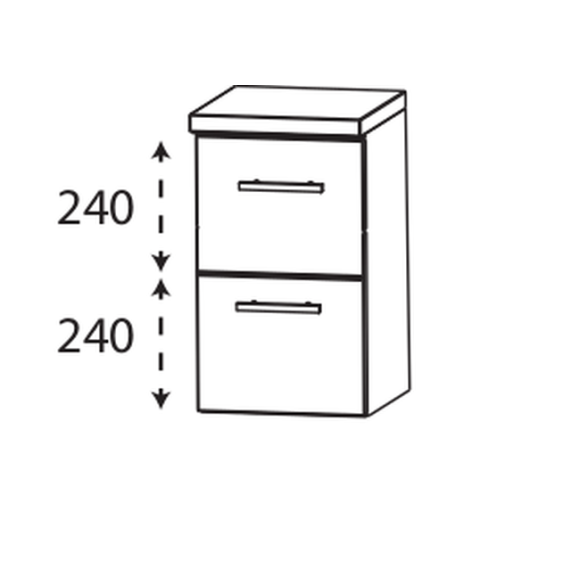 Puris Fine line Unterschrank, 40 mm