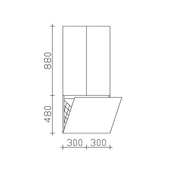 Pelipal PCON Midischrank, mit Wäschekippe, 60 cm 