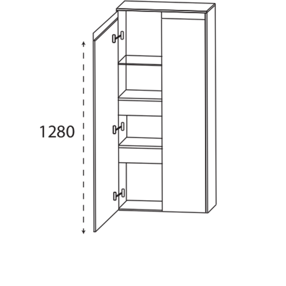 Puris New Xpression Mittelschrank mit Innenschubkästen, 60 cm