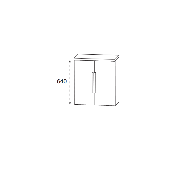 Puris Beimöbel Oberschrank, 60 cm breit