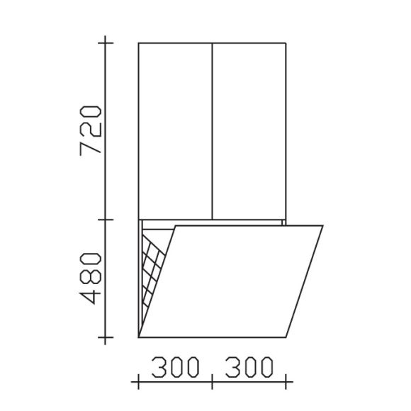 Pelipal PCON Midischrank, mit Wäschekippe, 60 cm 