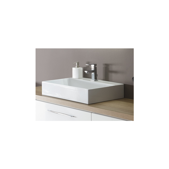 Pelipal PCON Keramik-Aufsatzbecken ELEGANCE Squared 60 cm