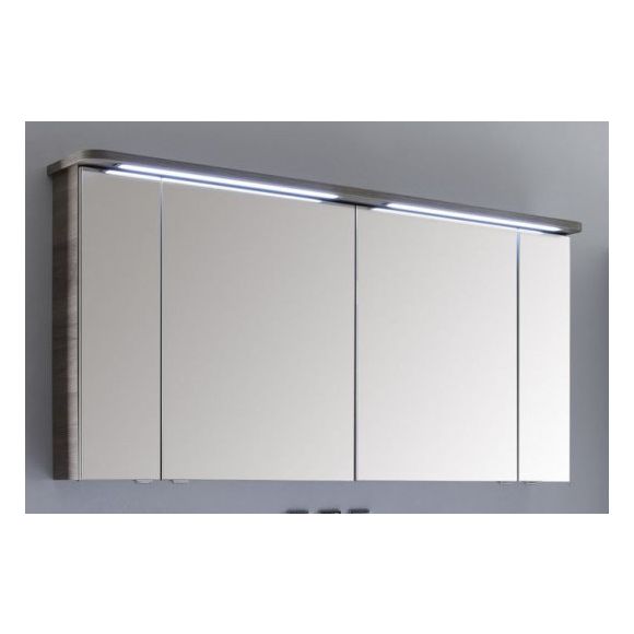 Pelipal Balto Spiegelschrank inkl. LED-Streifen im Kranz, 152 cm, Steckdose INNEN