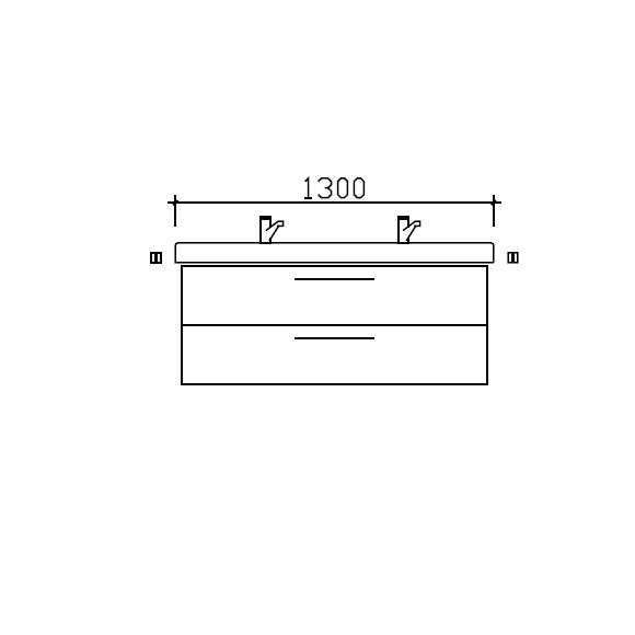 Pelipal PCON Waschtischunterschrank für Subway 3.0 DWT 4A71D5R1