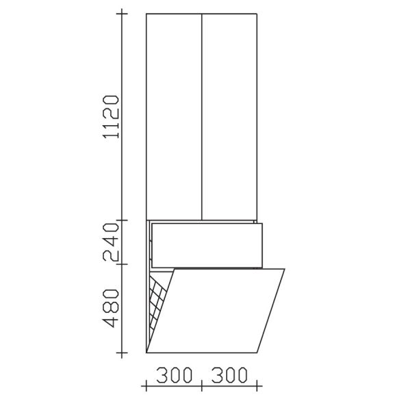 Pelipal PCON Hochschrank mit Wäschekippe, 60 cm 