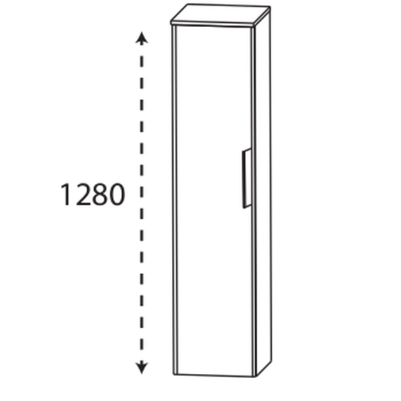 Puris Beimöbel Mittelschrank, 1 Tür, 42 cm