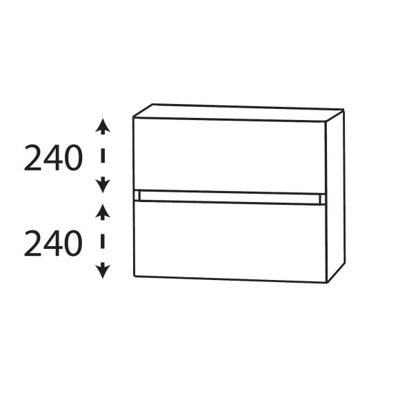 Puris Kera Plan Unterschrank, Grifflos, 60 cm