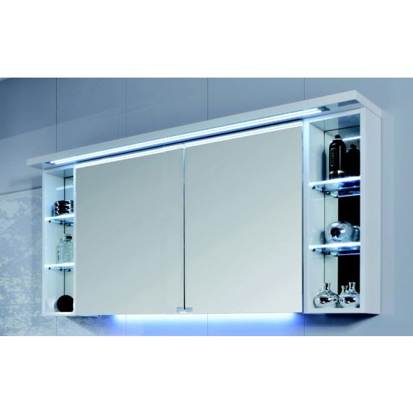 Puris Crescendo 2D Spiegelschrank mir zwei Regalen, 140 cm