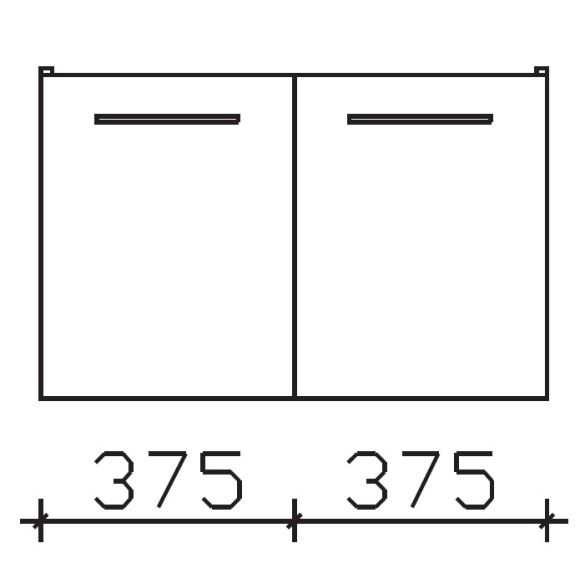 Pelipal Serie 9005 Waschtischunterschrank, 75 cm