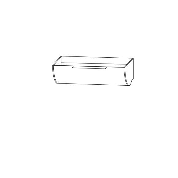 Puris Rounds Waschtischunterschrank rund für Möbelwaschtische, 92 cm