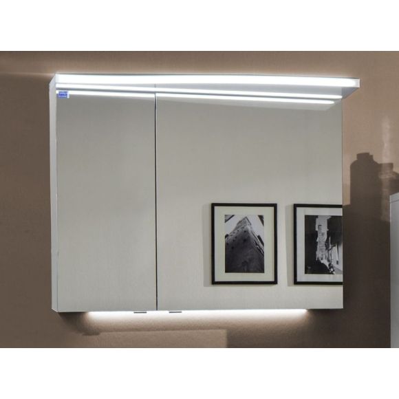 Marlin Marlin Bad 3160 Spiegelschrank, Oberboden mit LED-Beleuchtung, 90 cm