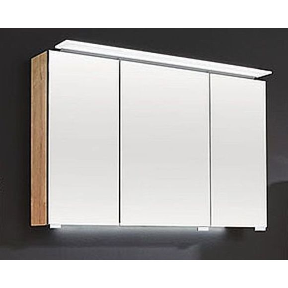 Puris Protection1 Spiegelschrank inkl. Griffblöcke mit LED-Beleuchtung, 120 cm