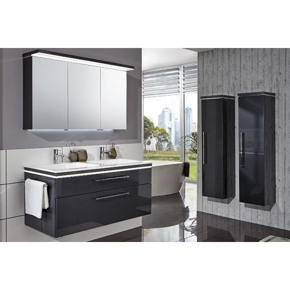 Puris Cool line Badmöbel Set - Doppelwaschplatz, 120 cm
