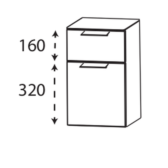 Puris Modern Life Unterschrank mit Griffleisten, 30 cm