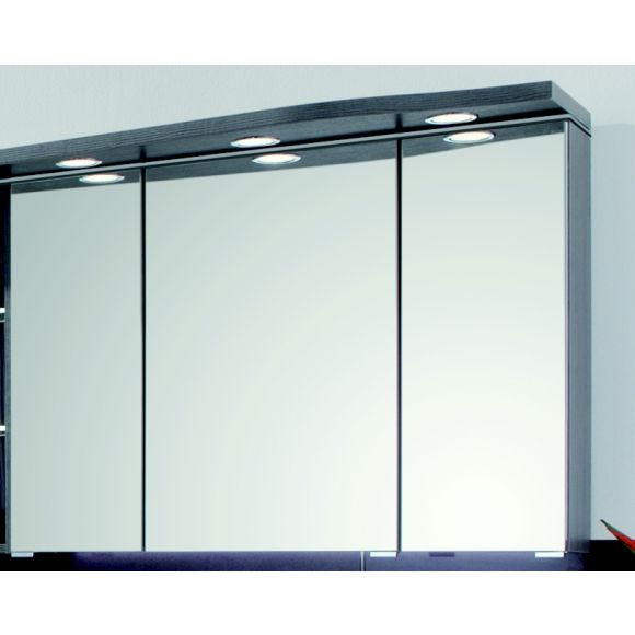 Puris Swing Spiegelschrank-Set, geschwungene Ausführung links, 90 cm