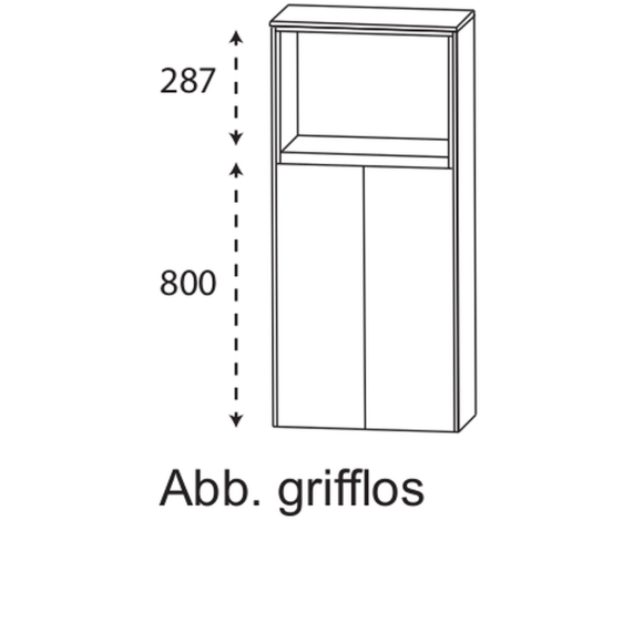 Puris Unique Mittelschrank, 62,5 cm breit