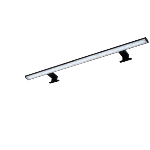 Pelipal Zubehör Aufsatzleuchte LEDplus-fähig, Schwarz Matt, 109,5 cm breit