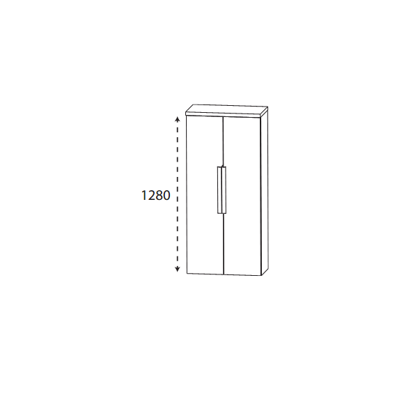 Puris Beimöbel Mittelschrank, tiefenmaßvariabel, 60 cm