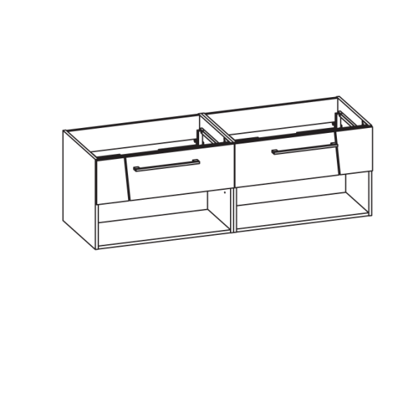 Pelipal Serie 7040 Waschtischunterschrank, 150 cm