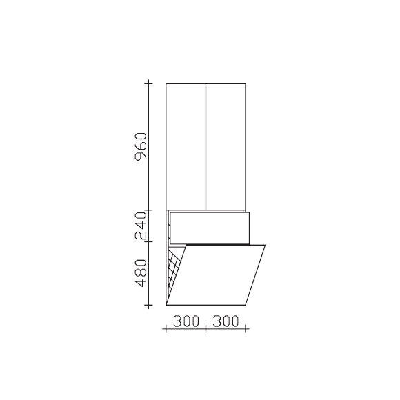 Pelipal Serie 7005 Hochschrank mit Wäschekippe, 60 cm