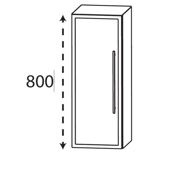 Puris Kera Plan Highboard, 30 cm