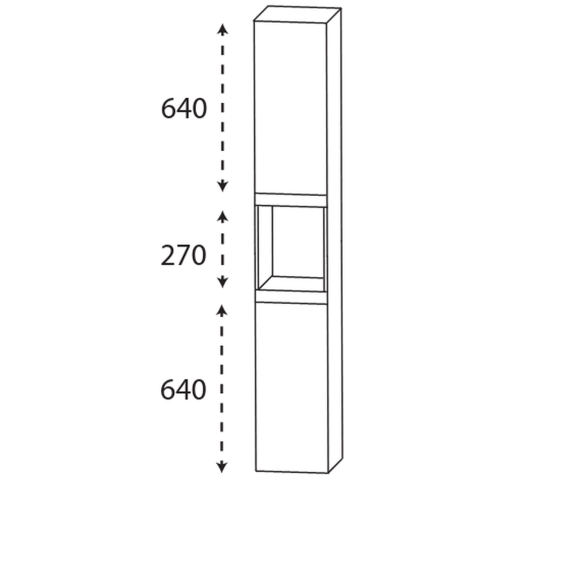 Puris c!puro Hochschrank, 30 cm