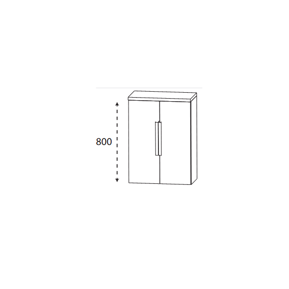 Puris Beimöbel Highboard, tiefenmaßvariabel, 60 cm breit