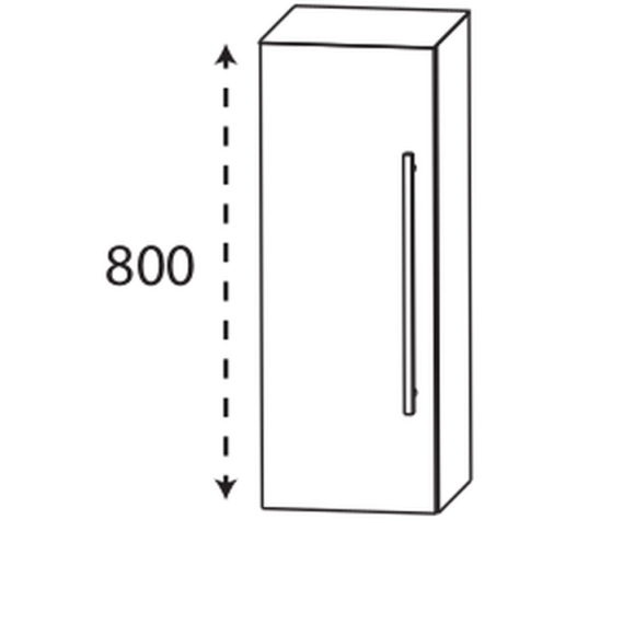 Puris Beimöbel Highboard mit Griffleiste, 30 cm