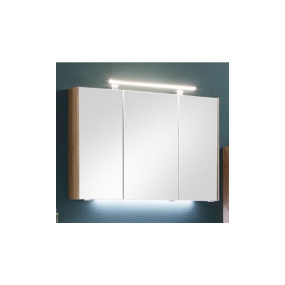 Marlin 3400modern Spiegelschrank mit LED-Aufbauleuchte, 100 cm