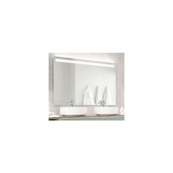 Nobilia Spiegel mit LED-Streifen oben, 120 cm