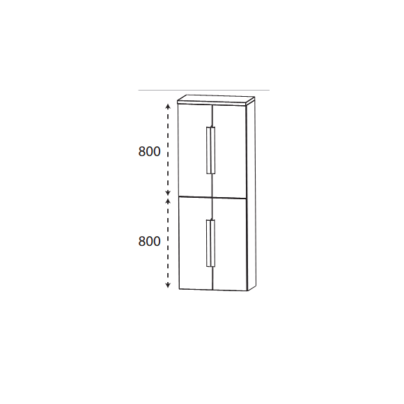 Puris Beimöbel Hochschrank, 60 cm
