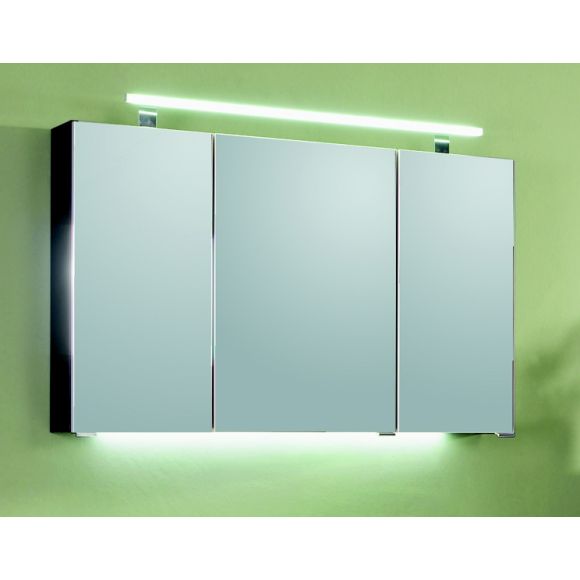 Puris Fresh Spiegelschrank mit LED-Aufbauleuchte, 100 cm