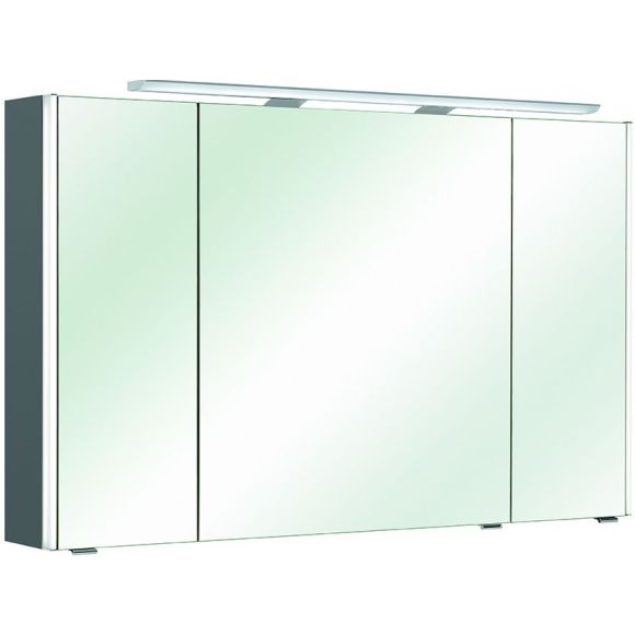 Pelipal Neutrale Spiegelschränke Spiegelschrank, inkl. LED-Aufsatzleuchte und Farbtemperaturwechsel, 112 cm